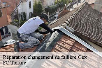 Réparation changement de faitière  gex-01170 FC Toiture