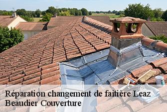 Réparation changement de faitière  leaz-01200 Beaudier Couverture 