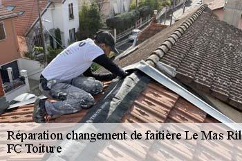 Réparation changement de faitière  le-mas-rillier-01700 FC Toiture