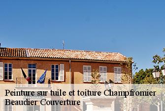 Peinture sur tuile et toiture  champfromier-01410 Beaudier Couverture 