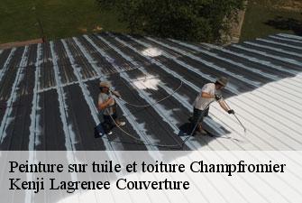 Peinture sur tuile et toiture champfromier-01410 Kenji Lagrenee Couverture