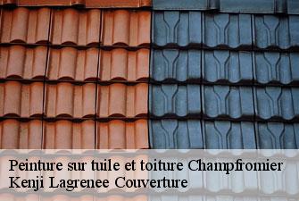 Peinture sur tuile et toiture champfromier-01410 Kenji Lagrenee Couverture