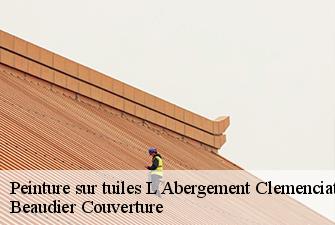 Peinture sur tuiles  l-abergement-clemenciat-01400 Beaudier Couverture 