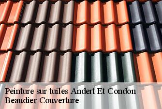 Peinture sur tuiles  andert-et-condon-01300 Beaudier Couverture 
