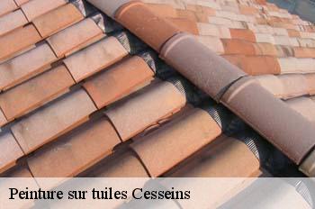 Peinture sur tuiles  cesseins-01090 