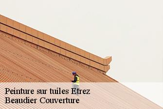 Peinture sur tuiles  etrez-01340 Beaudier Couverture 