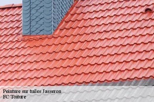 Peinture sur tuiles  jasseron-01250 