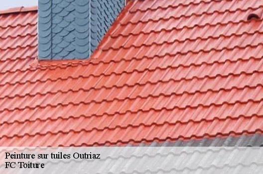 Peinture sur tuiles  outriaz-01430 