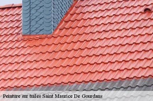 Peinture sur tuiles  saint-maurice-de-gourdans-01800 