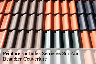Peinture sur tuiles  serrieres-sur-ain-01450 Beaudier Couverture 