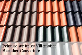 Peinture sur tuiles  villemotier-01270 Beaudier Couverture 