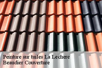 Peinture sur tuiles  la-lechere-01120 Beaudier Couverture 