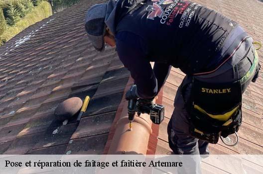 Pose et réparation de faîtage et faîtière  artemare-01510 