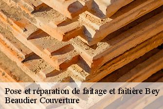 Pose et réparation de faîtage et faîtière  bey-01290 Beaudier Couverture 