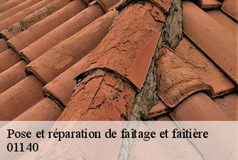 Pose et réparation de faîtage et faîtière  garnerans-01140 Renov Pro 01