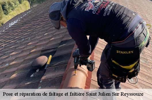Pose et réparation de faîtage et faîtière  saint-julien-sur-reyssouze-01560 