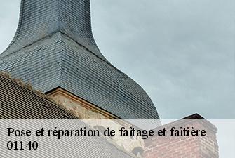 Pose et réparation de faîtage et faîtière  valeins-01140 Beaudier Couverture 