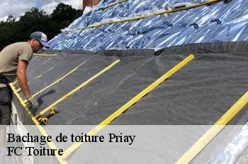 Bachage de toiture  priay-01160 FC Toiture
