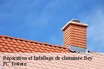 Réparation et habillage de cheminée  bey-01290 FC Toiture